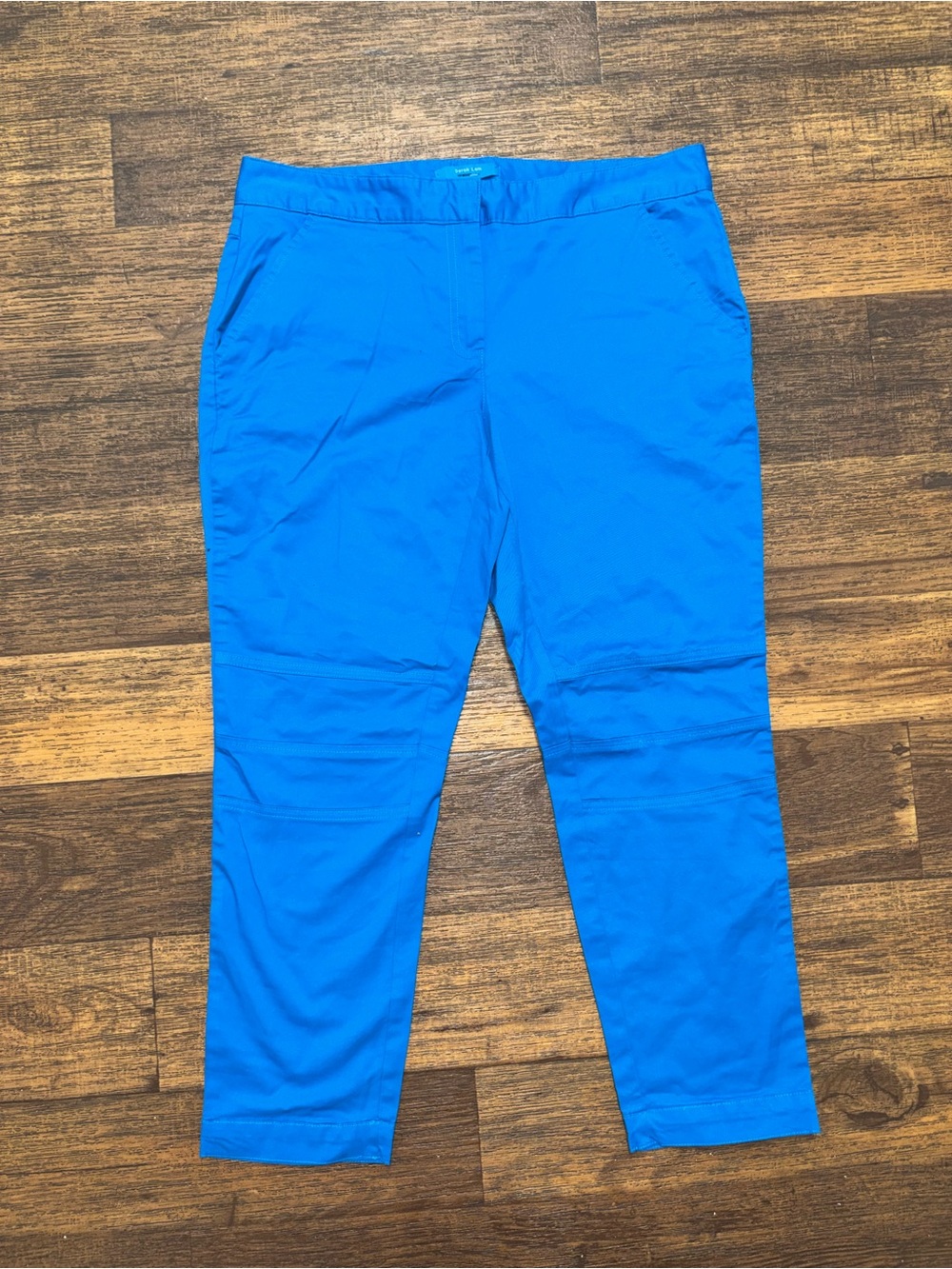 Derek Lam Bright Blue Cropped Tapered Trousers